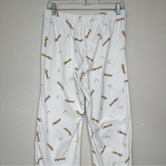 J. Crew White “Cheers” Printed Flannel Pajama Pants - Picture 6 of 13